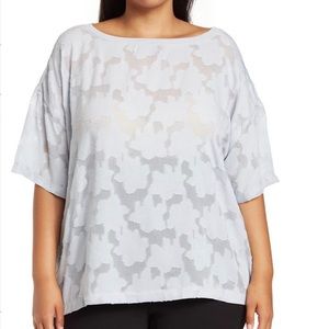 Baby blue blouse, size 2X